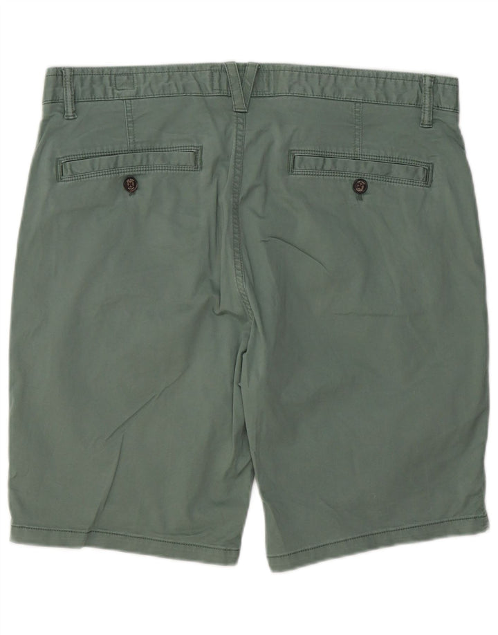 Fat Face Mens Chino Shorts W36 Grande Algodão Verde