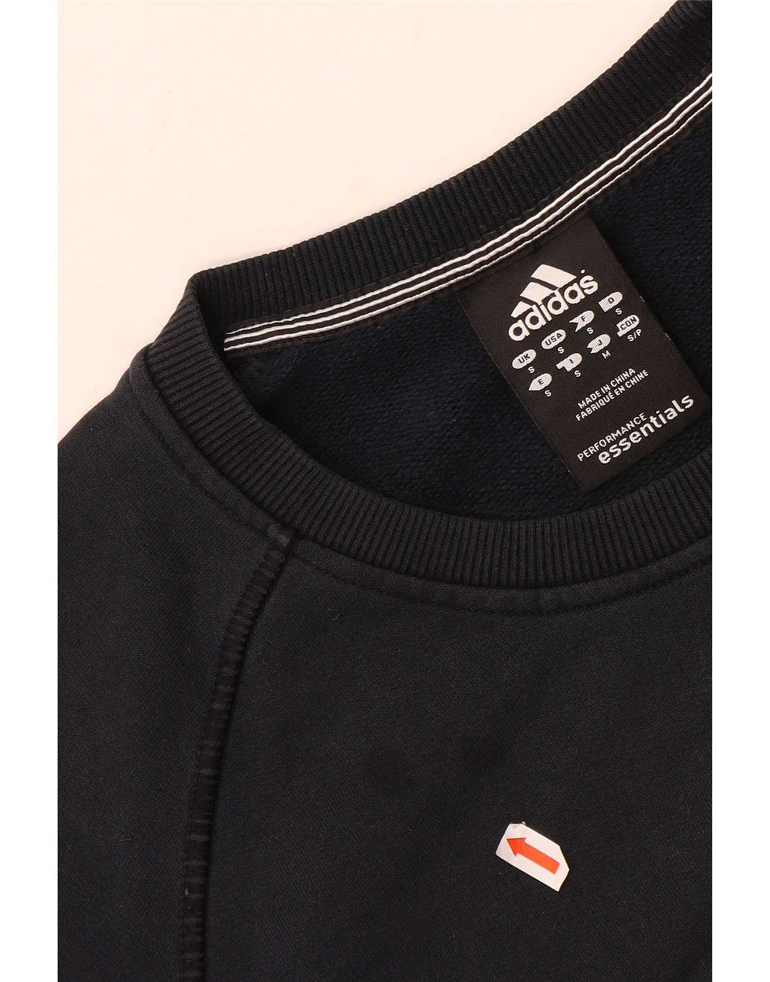 Adidas Mens Graphic Moletom Jumper Pequeno Azul Marinho