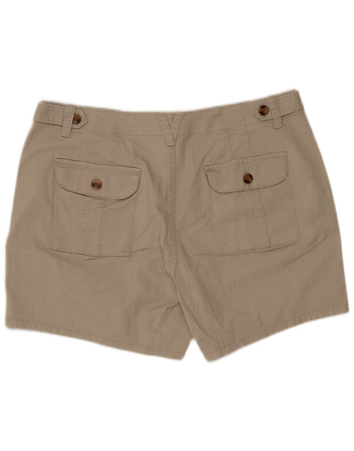 DOCKERS Shorts Chino Feminino US 10 Grande W32 Algodão Bege