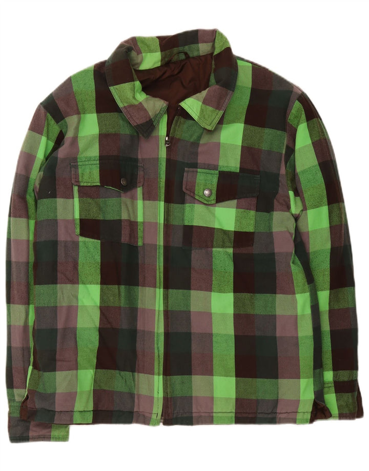 Jaqueta bomber masculina The North Face UK 38 xadrez verde médio