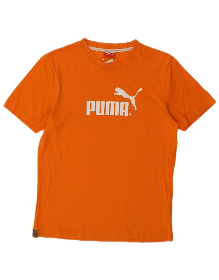 Camiseta masculina PUMA Graphic pequena laranja