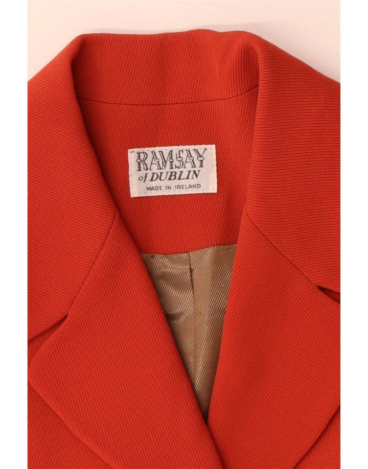 Jaqueta blazer feminina Ramsay com 4 botões Reino Unido 14 vermelho médio