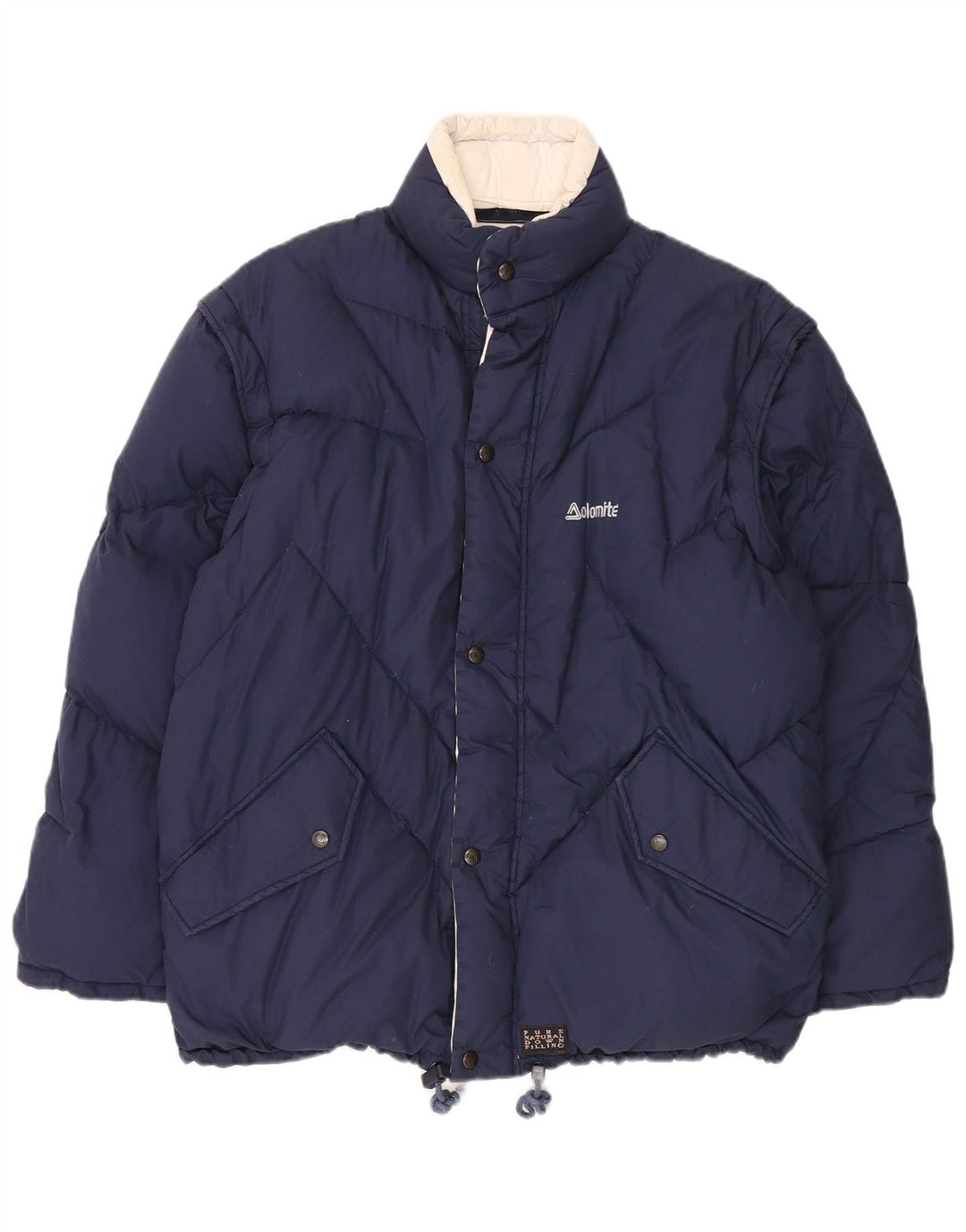 Jaqueta acolchoada reversível masculina Dolomite UK 38 poliéster azul marinho médio
