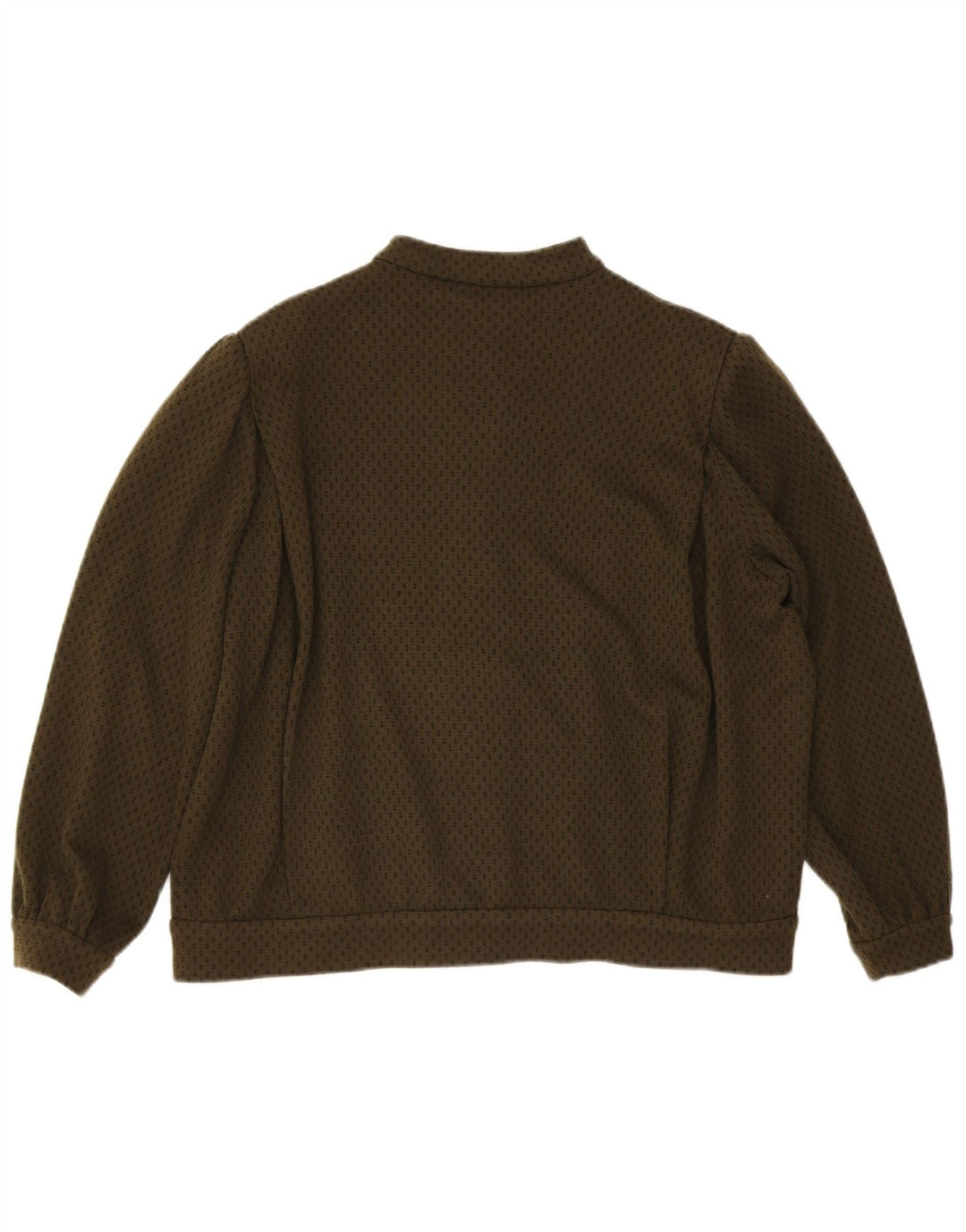 Jaqueta bomber feminina vintage UK 20 2XL cáqui manchado