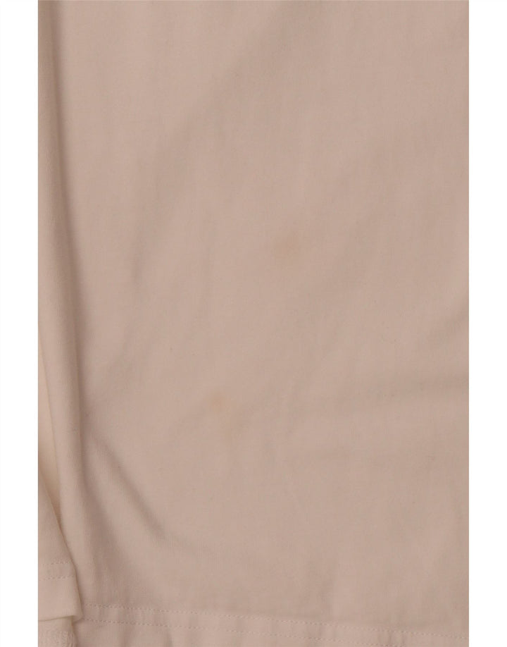 Vestido camiseta feminino sem mangas ADIDAS UK 16 grande algodão branco