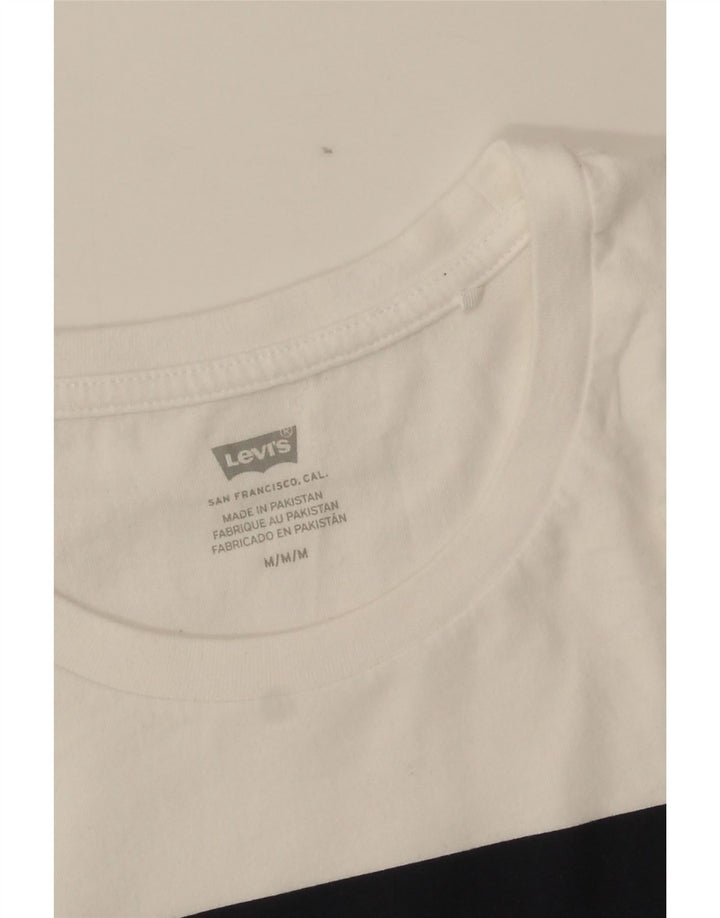 Camiseta feminina gráfica Levi's UK 14 médio branco