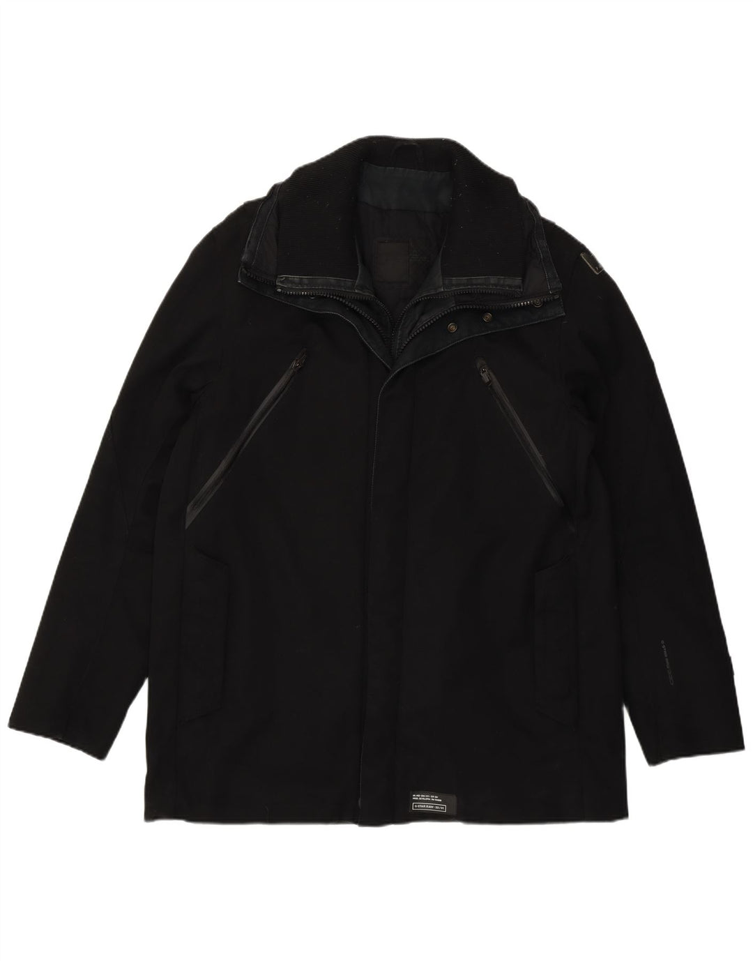 Jaqueta corta-vento masculina G-Star UK 40 grande poliamida preta