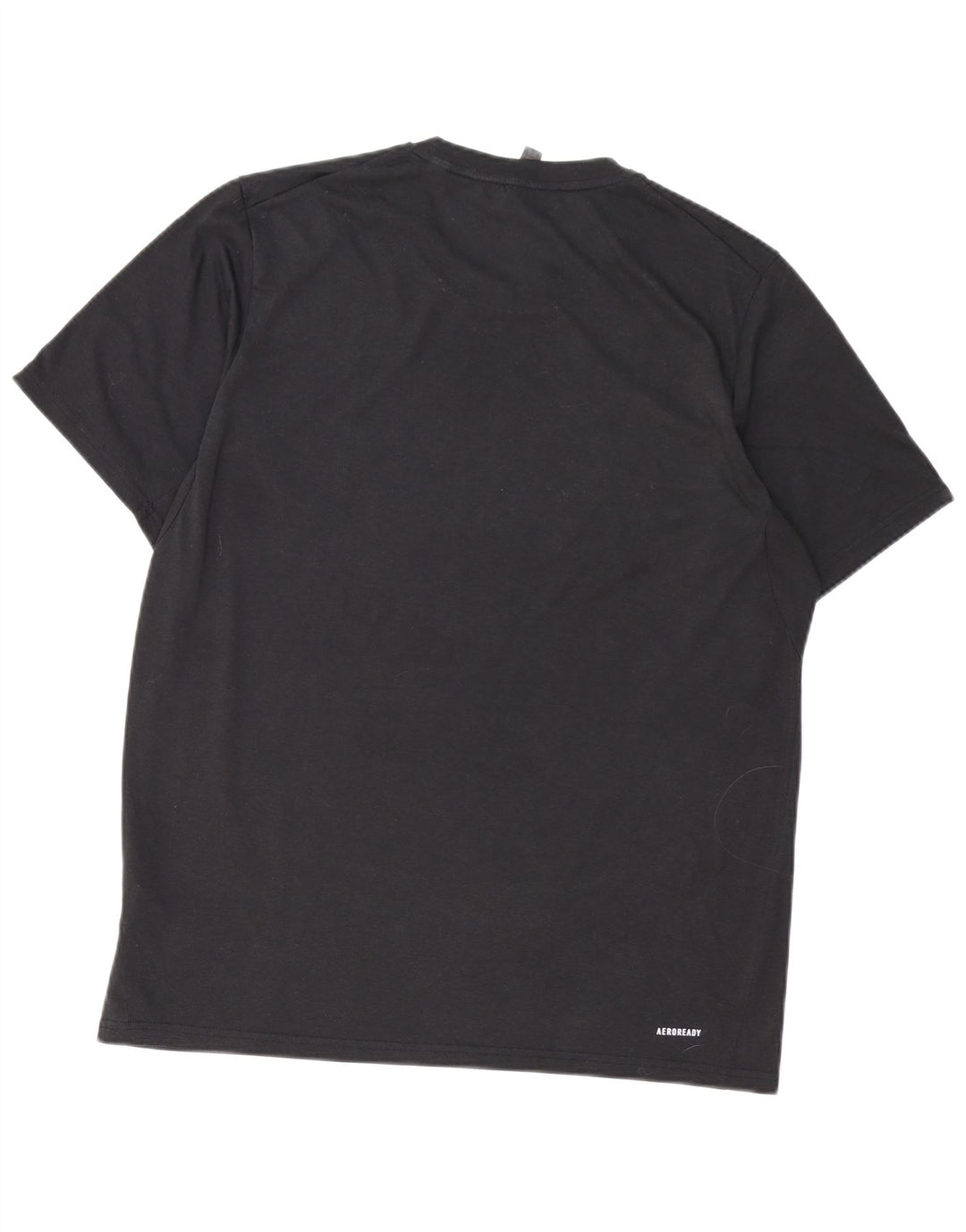 ADIDAS Mens Aeroready Camiseta Top Grande Algodão Preto