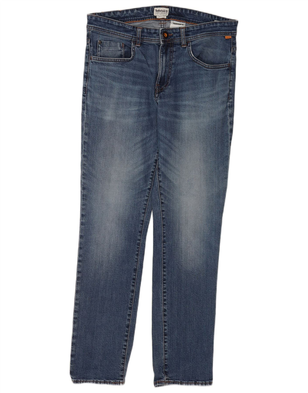 Timberland Mens Slim Jeans W33 L32 Azul Algodão