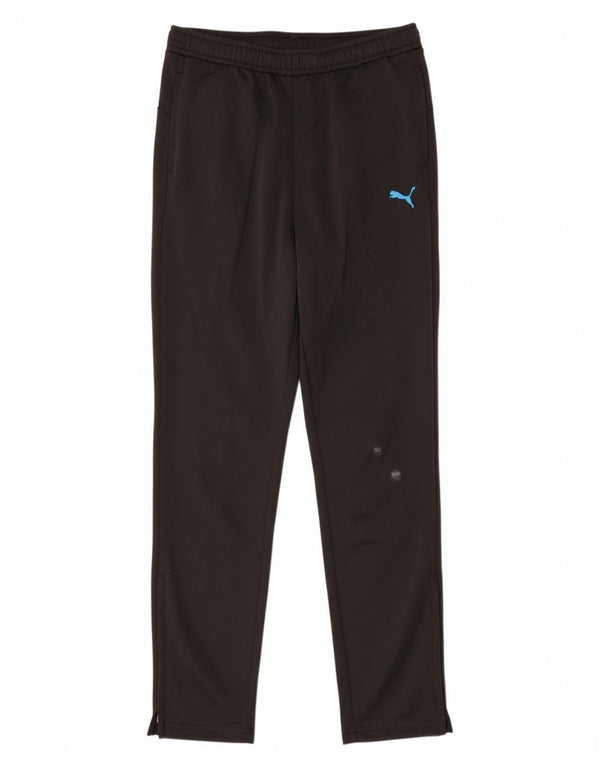 Puma Boys Regular Fit Tracksuit Trousers 13-14 Years Black Polyester Sports