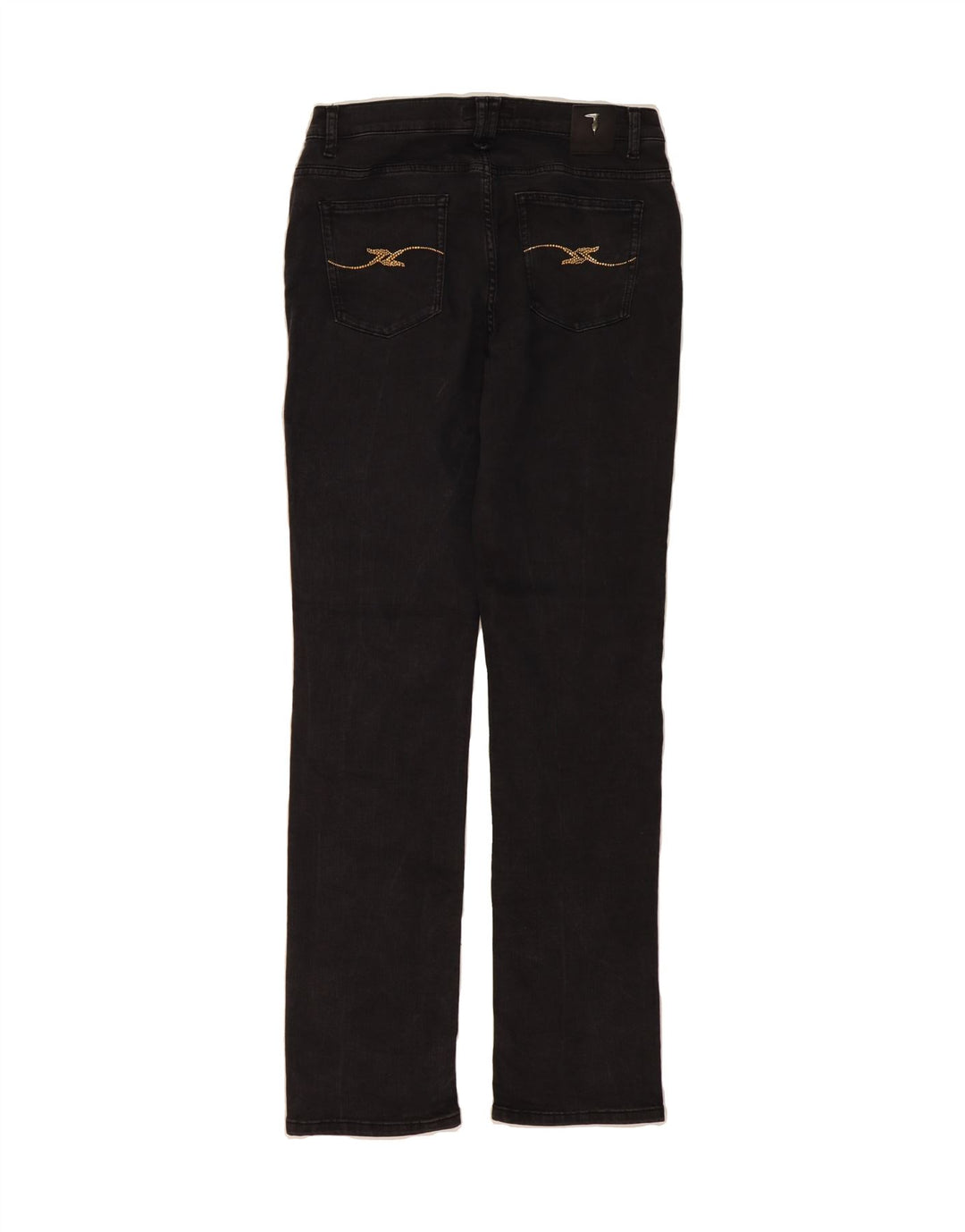 TRUSSARDI Womens Straight Jeans W30 L34 Black Vintage Trussardi and Second-Hand Trussardi from Messina Hembry 