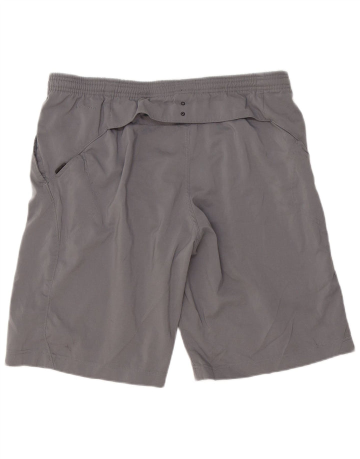 Shorts esportivos masculinos NIKE Dri Fit grande poliéster cinza