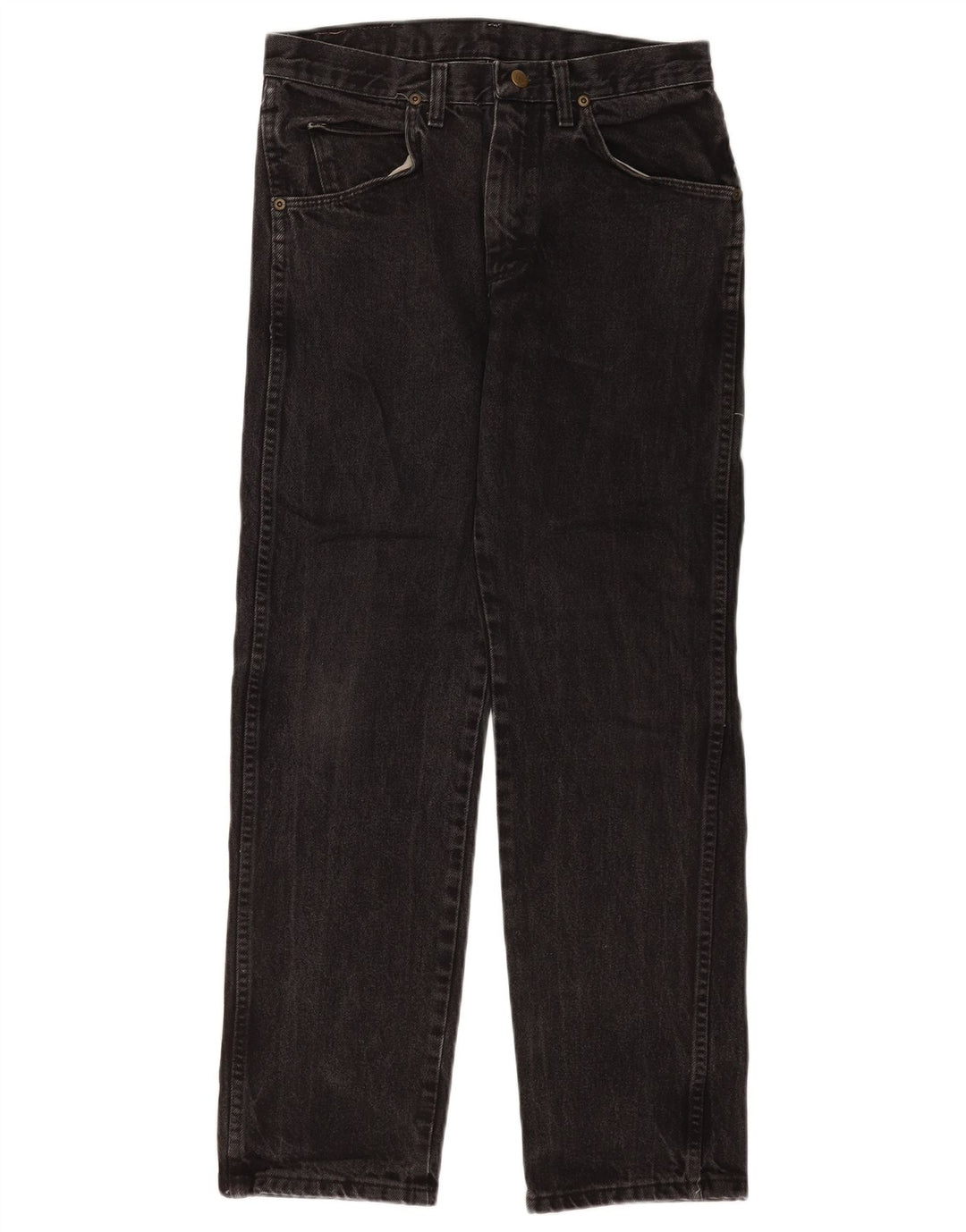 Wrangler Calça jeans reta masculina W28 L29 preta