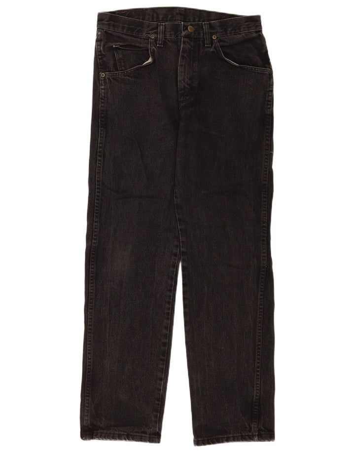 Wrangler Calça jeans reta masculina W28 L29 preta