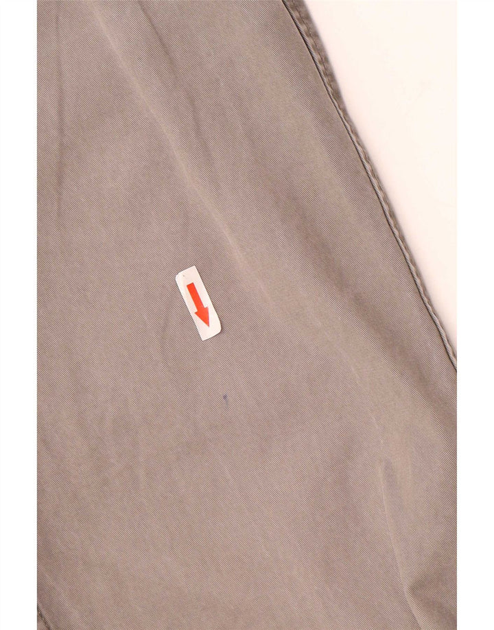 Calça chino reta masculina Marks & Spencer W34 L33 algodão cinza