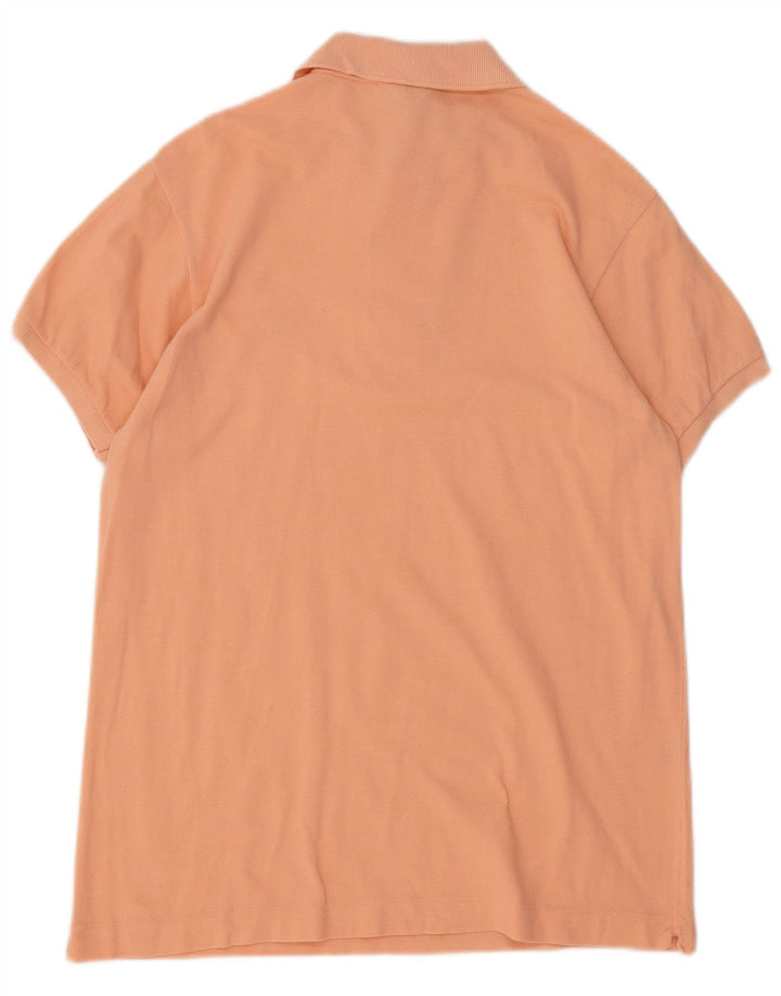 Camisa polo masculina Lacoste tamanho 3 pequeno algodão rosa