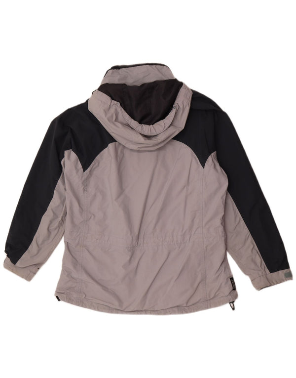 Jaqueta de chuva feminina com capuz e capuz Sprayway UK 18 XL cinza colorblock