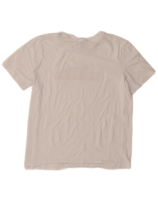 Camiseta feminina estampada Diesel UK 14 grande branca