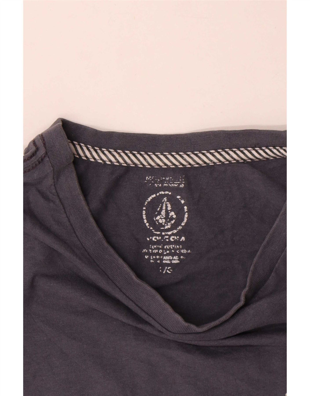 Camiseta masculina gráfica Volcom grande algodão azul marinho