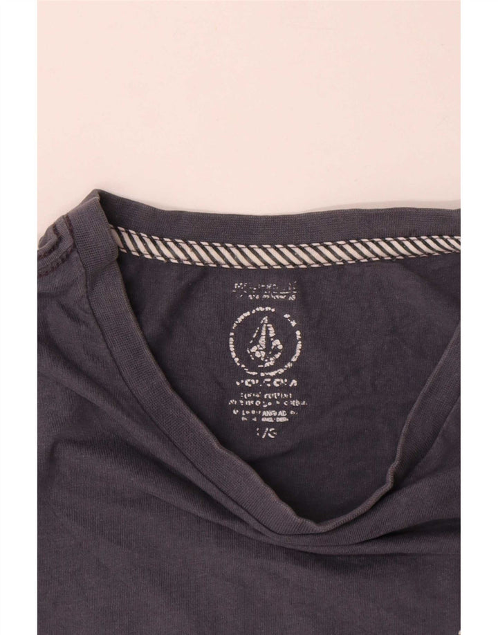 Camiseta masculina gráfica Volcom grande algodão azul marinho