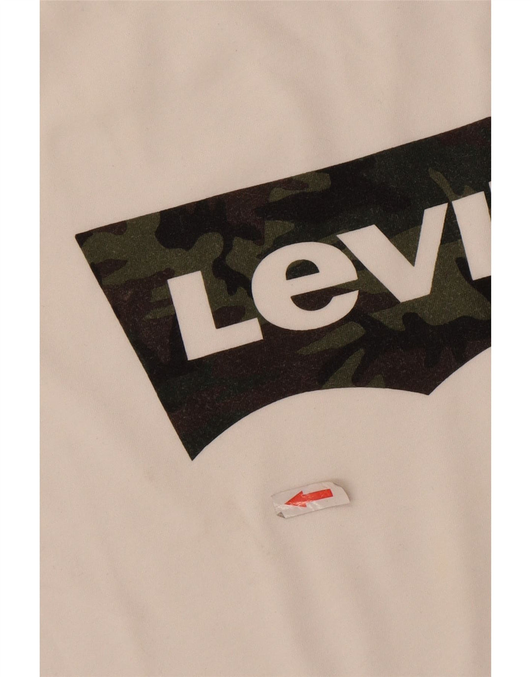 Camiseta gráfica masculina Levi's Top 2XL algodão branco