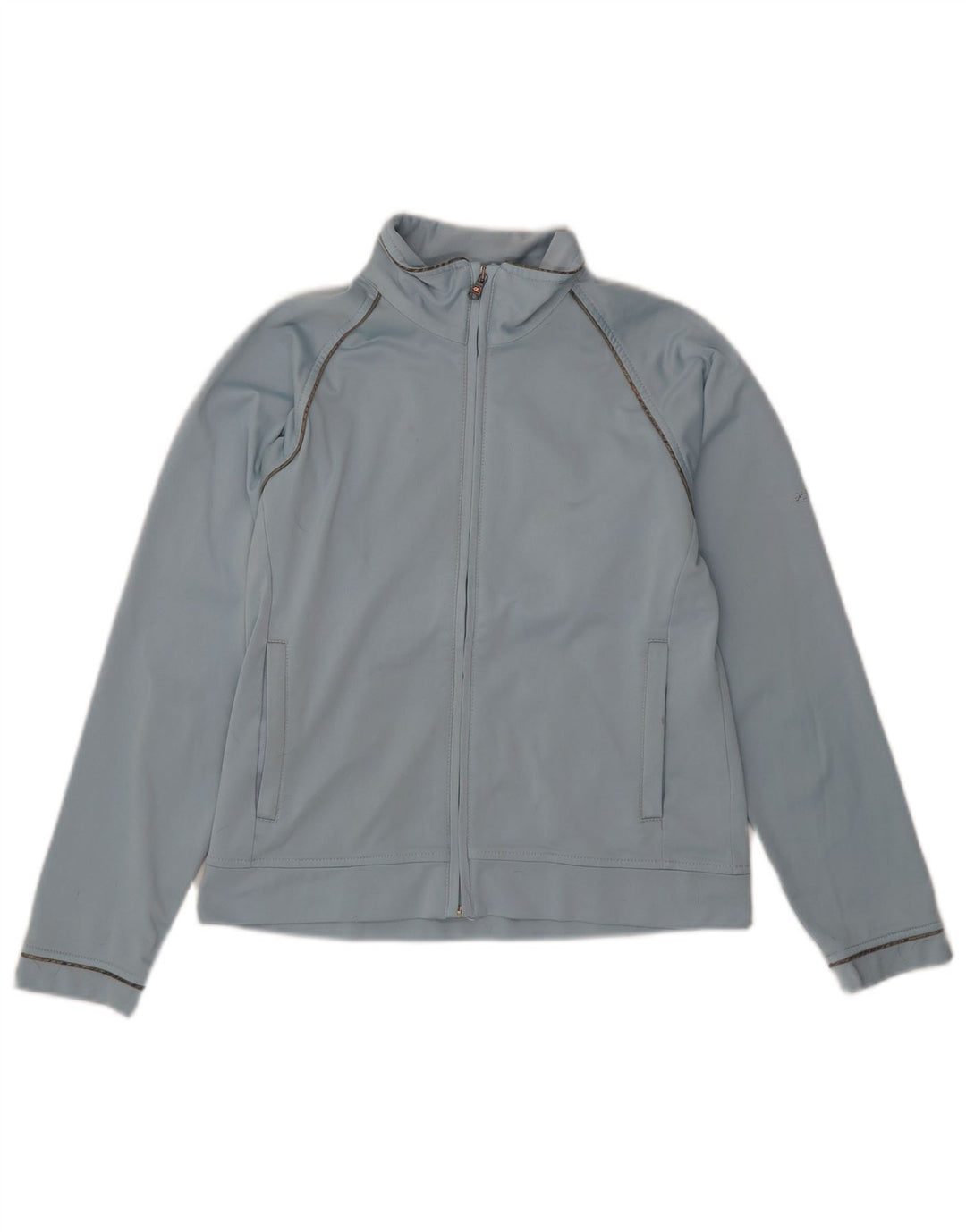 Champion Womens Tracksuit Top Jacket UK 10 Pequeno Azul