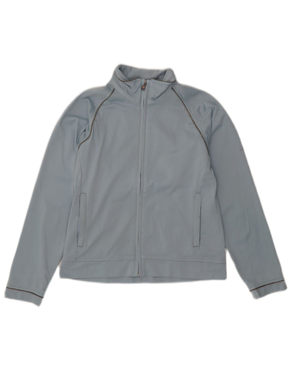 Champion Womens Tracksuit Top Jacket UK 10 Pequeno Azul