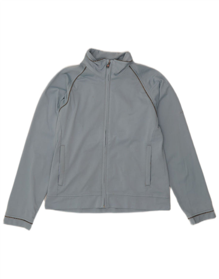 Champion Womens Tracksuit Top Jacket UK 10 Pequeno Azul