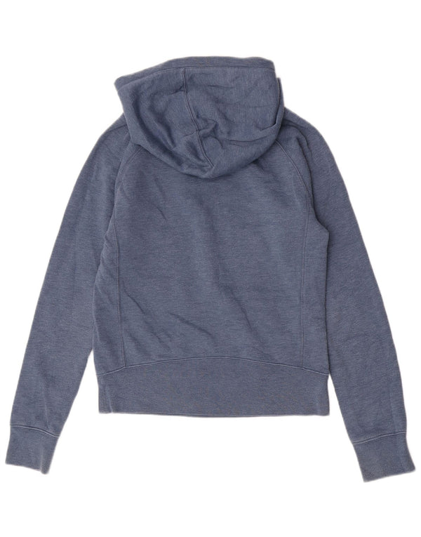Suéter feminino Hurley com capuz e ajuste relaxado gráfico UK 4 XS azul algodão
