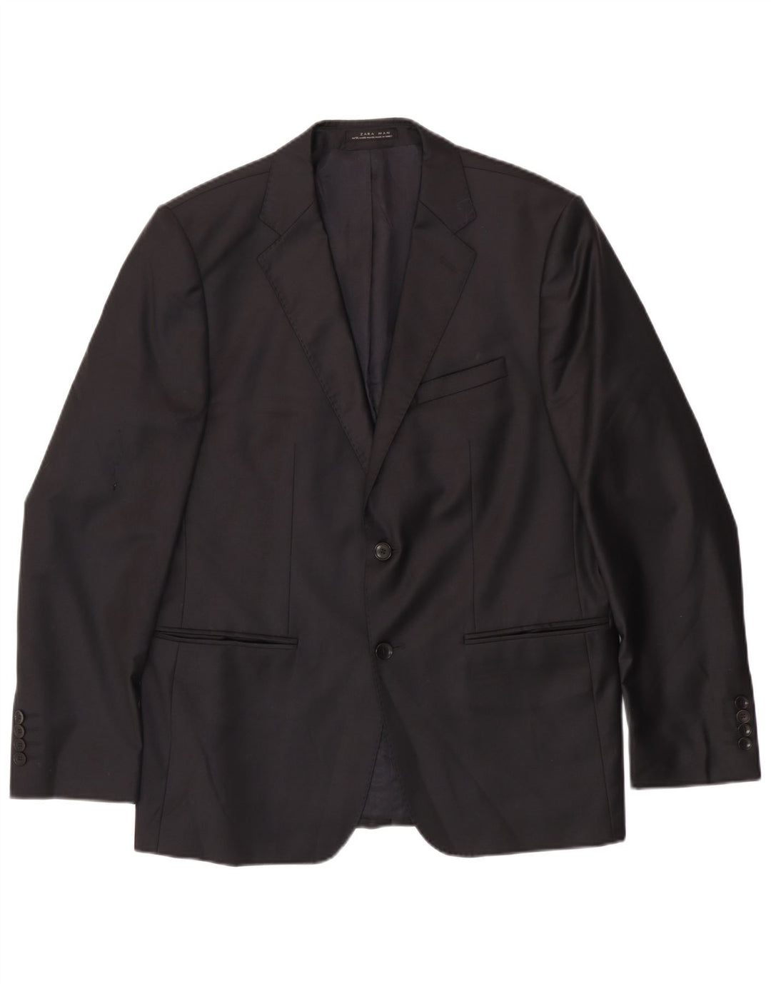Jaqueta blazer masculina Zara com 2 botões EU 54 XL preta