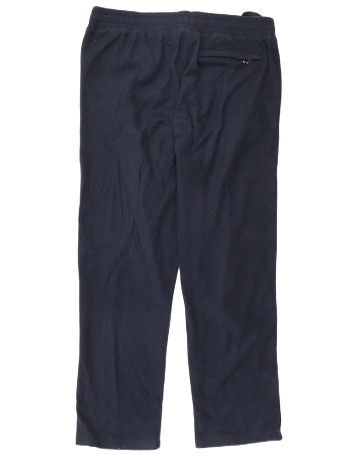 Calça de treino masculina de lã Marks & Spencer regular fit grande azul marinho
