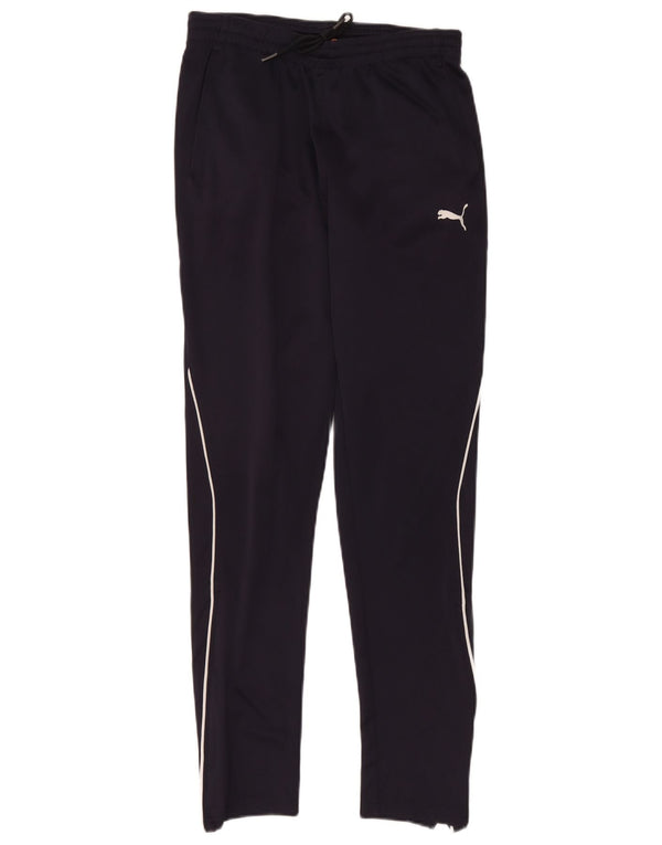 Calça de treino masculina Puma pequena azul marinho esportiva