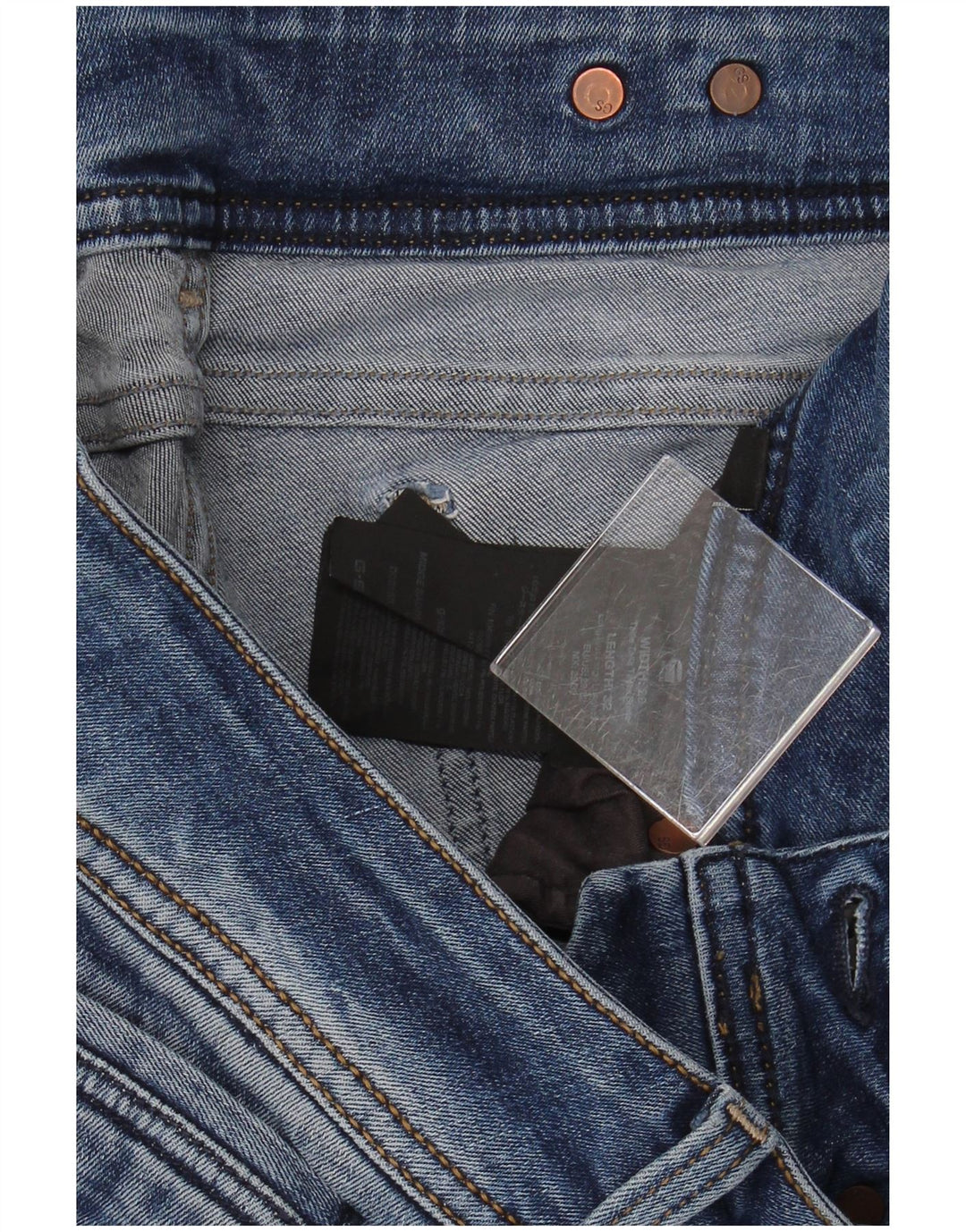 Jeans slim feminino G-STAR W29 L29 algodão azul