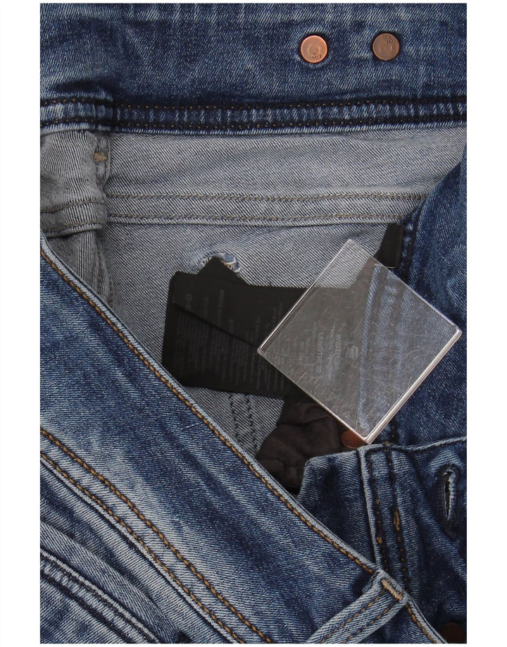 Jeans slim feminino G-STAR W29 L29 algodão azul