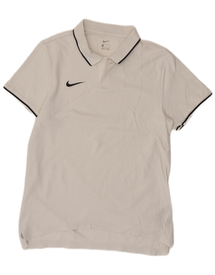 Camisa polo masculina NIKE grande algodão branco