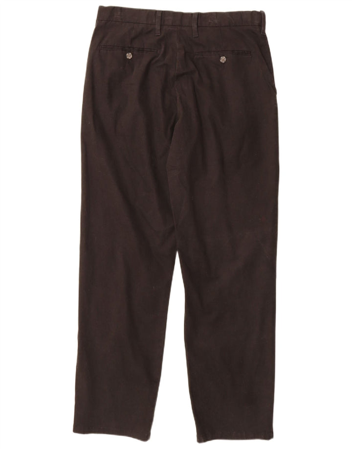 Calça Chino Masculina Marks & Spencer Regular Fit W32 L31 Algodão Preto