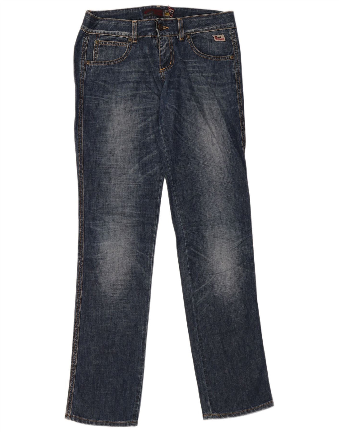Calça jeans reta feminina Roy Rogers W26 L33 azul