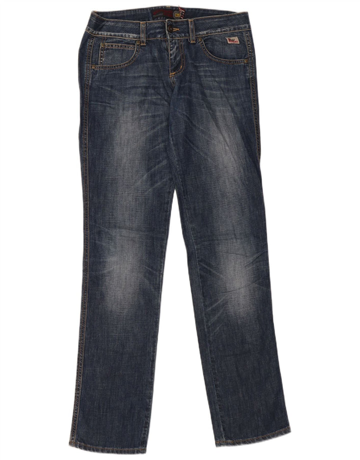 Calça jeans reta feminina Roy Rogers W26 L33 azul