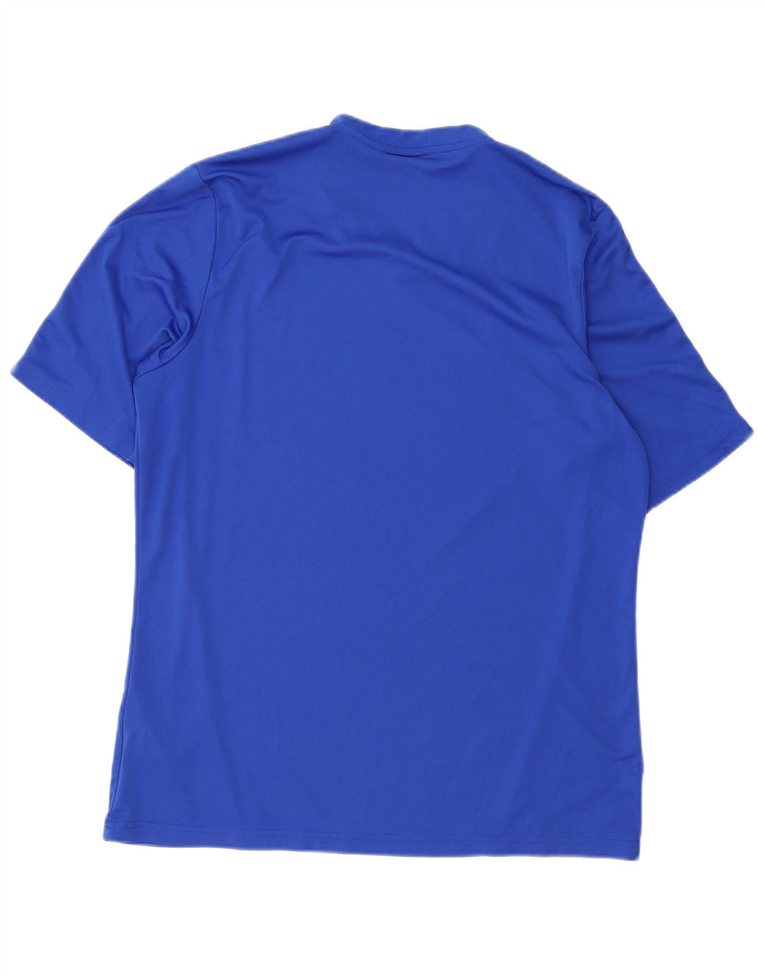 ADIDAS Mens Climalite Camiseta Top Grande Azul Poliéster