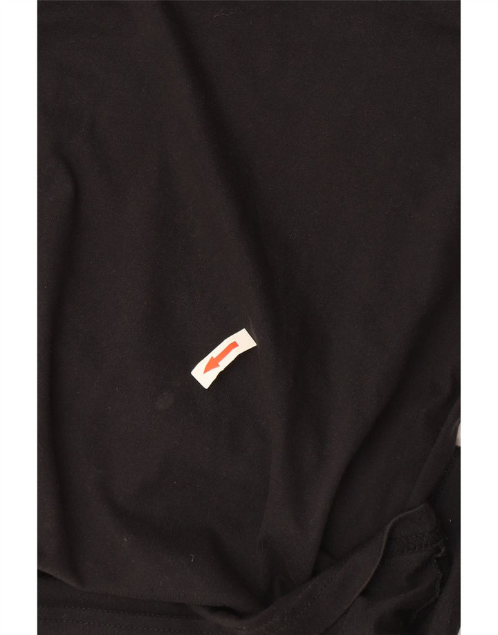 Adidas Mens Climalite Camiseta Top Pequeno Algodão Preto