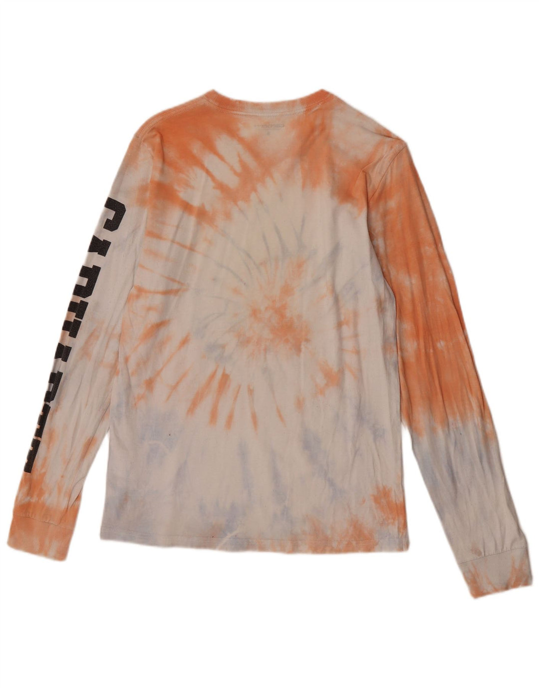 Top gráfico masculino Carhartt manga comprida pequeno algodão tie-dye multicolorido