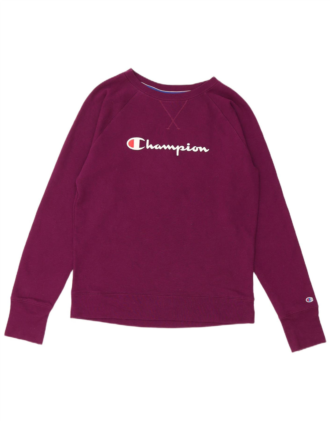 Champion moletom gráfico feminino jumper UK 14 médio marrom
