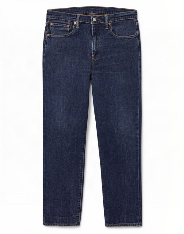 Levi's Masculino 502 Tapered Jeans W33 L28 Azul Marinho Algodão