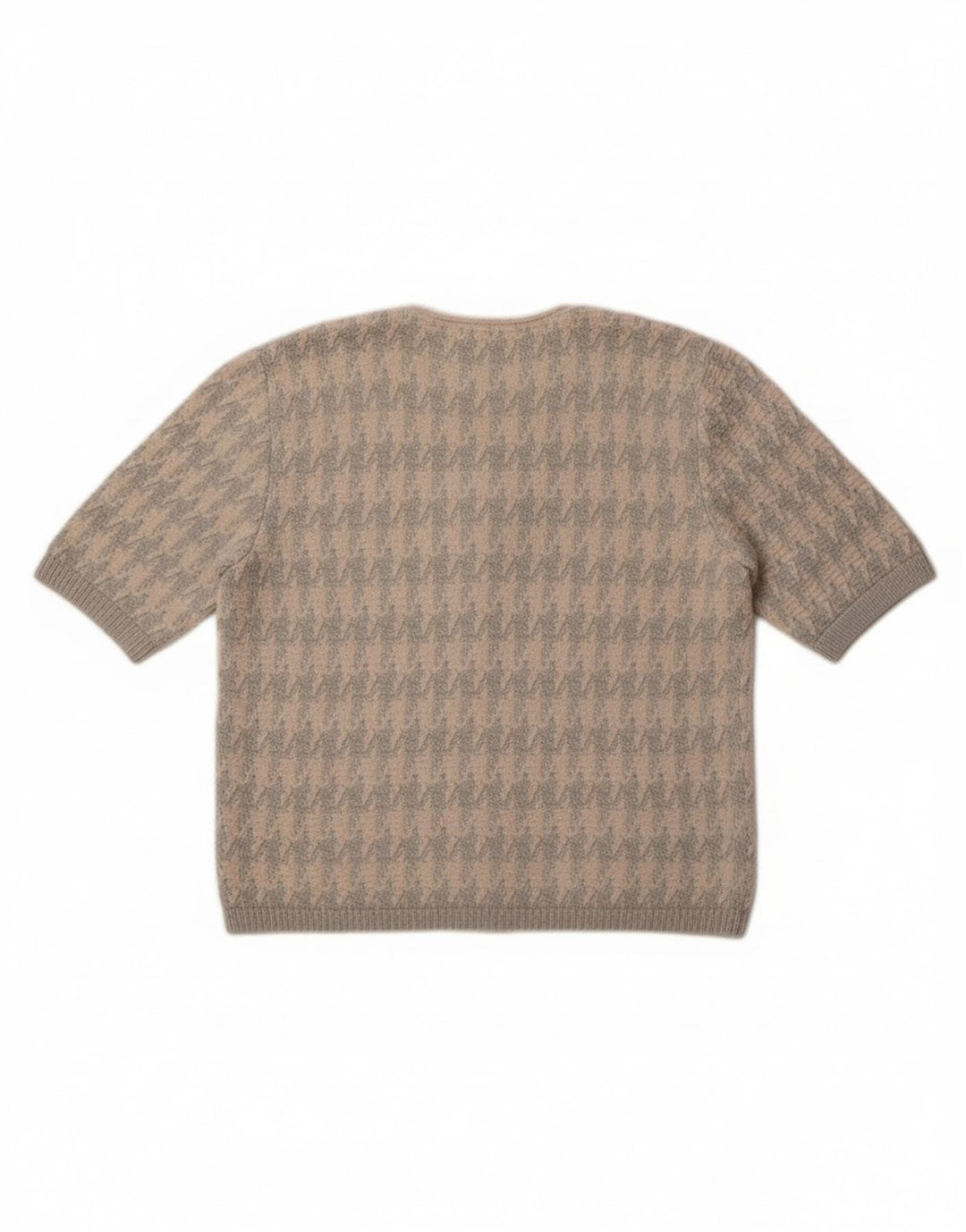 Suéter cardigã feminino Giesswein EU 38 médio branco houndstooth