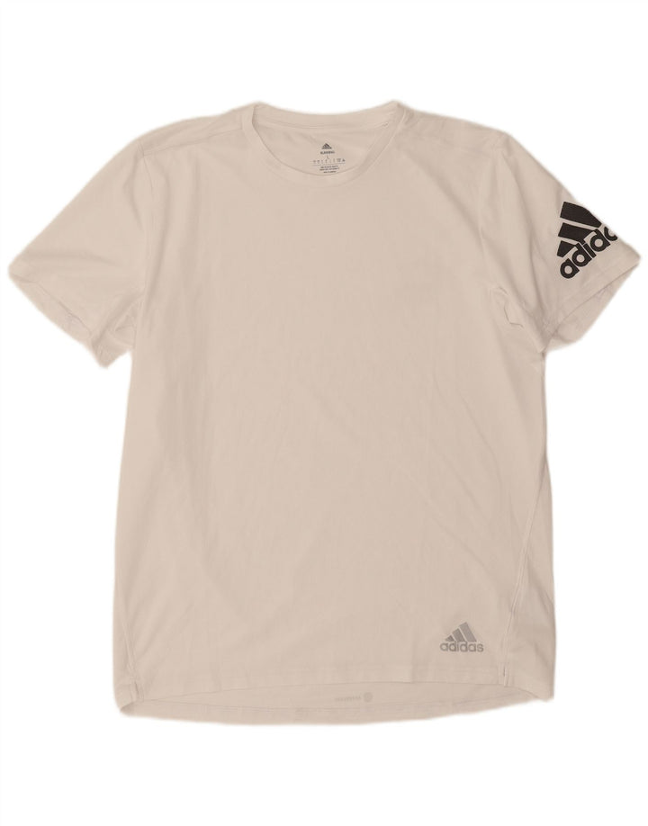 Camiseta Adidas Masculina Aeroready Graphic Top Grande Poliéster Branco