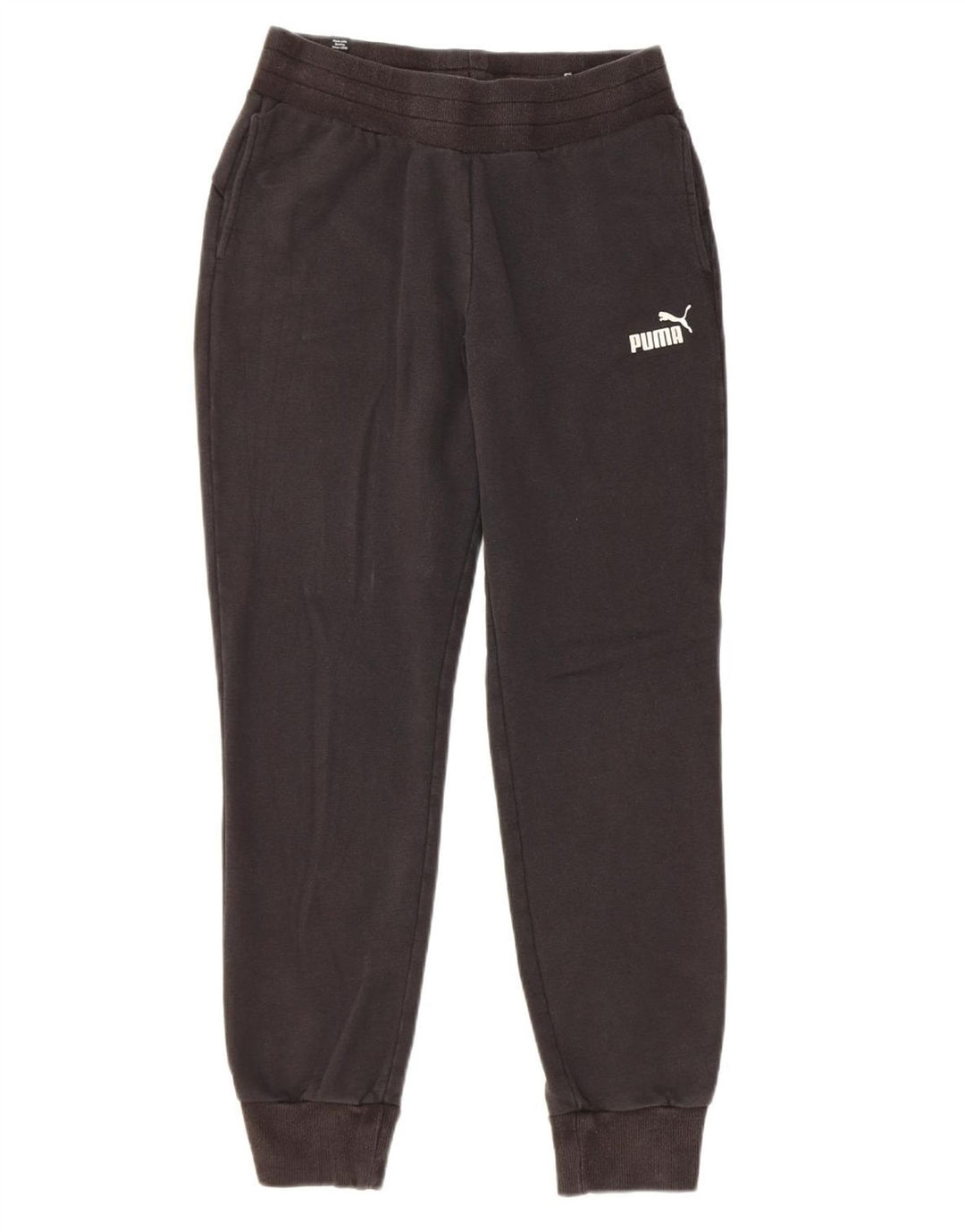 PUMA Womens Tracksuit Trousers Joggers UK 10 Small Black Polyester