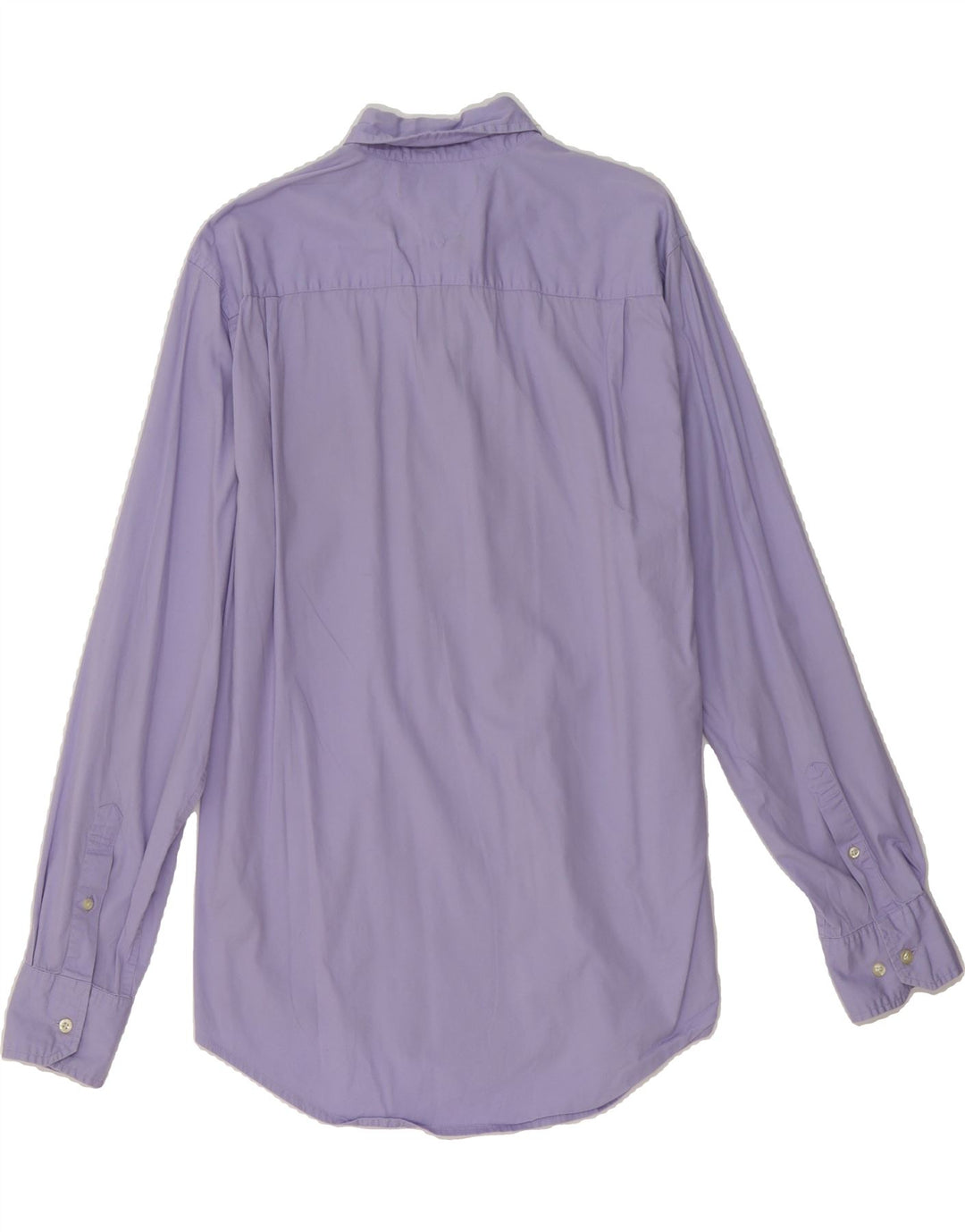 TOMMY HILFIGER Mens Coupe Ajustee Custom Fit Shirt Large Purple Cotton Vintage Tommy Hilfiger and Second-Hand Tommy Hilfiger from Messina Hembry 