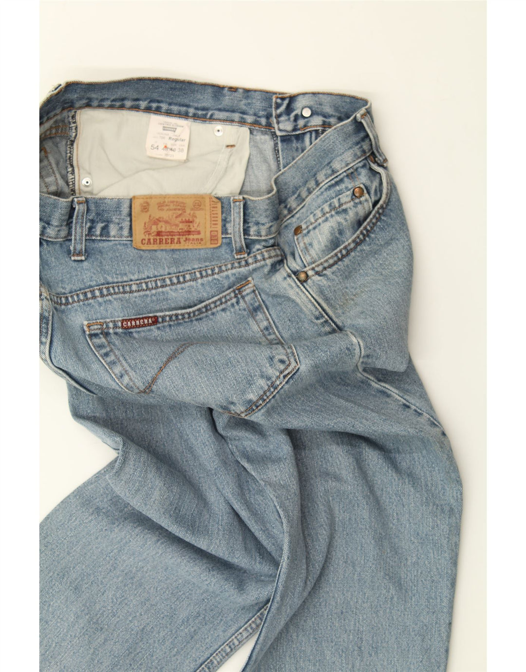 CARRERA Masculino 700 Straight Jeans W38 L25 Azul Algodão