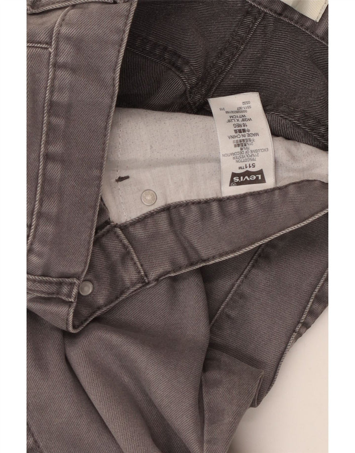 Levi's Meninos 511 Slim Jeans 15-16 Anos W28 L28 Cinza Algodão