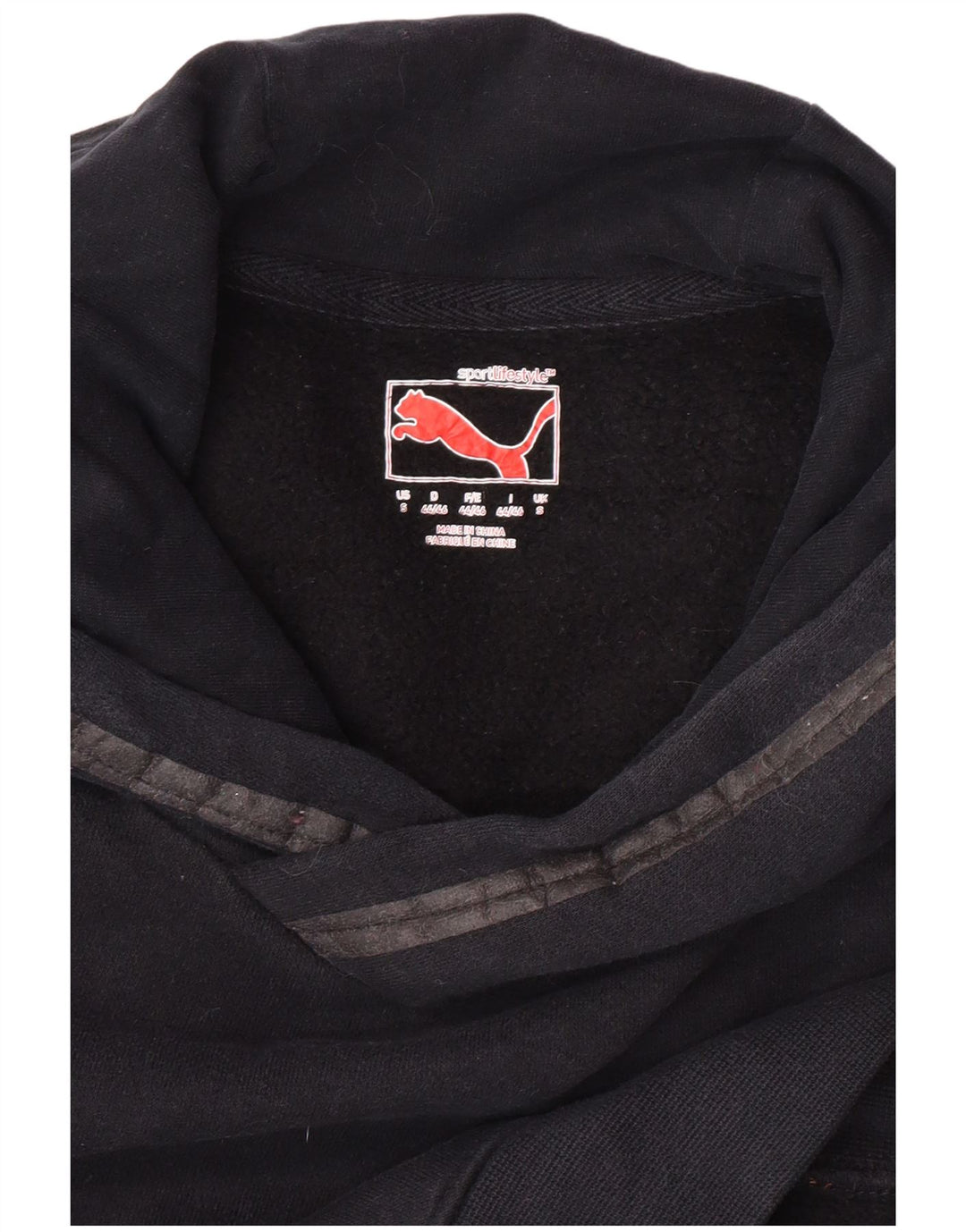 PUMA Mens Hoodie Jumper Pequeno Preto